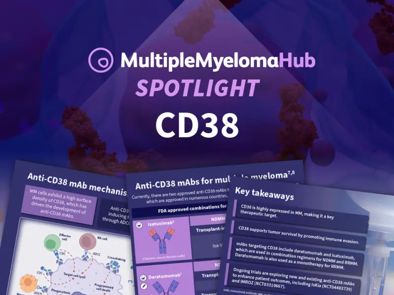 CD38 as a therapeutic target for MM