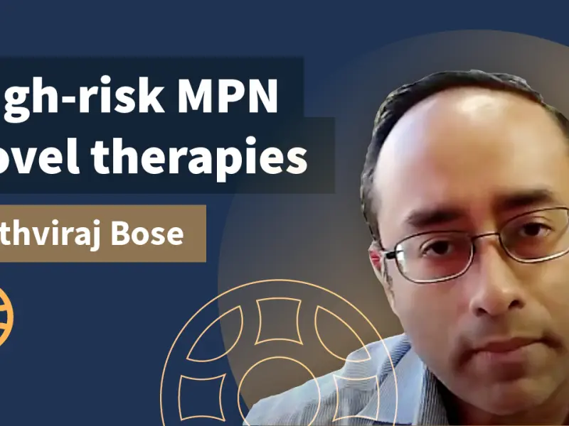 What novel therapies are under investigation for the treatment of high-risk MPN? 