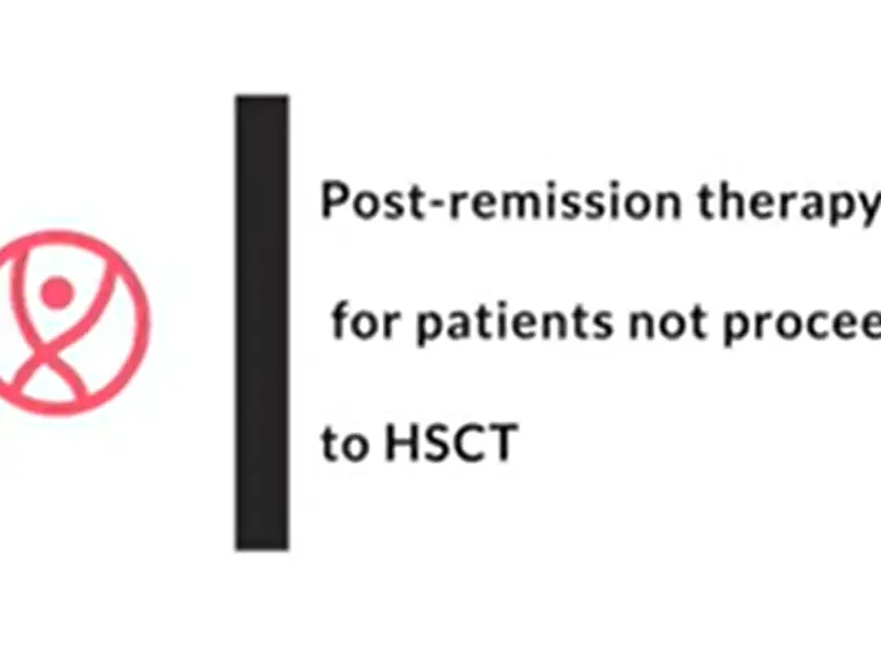 Post-remission therapy for patients not proceeding to HSCT