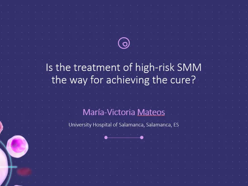 Is the treatment of high-risk SMM the way for achieving the cure?